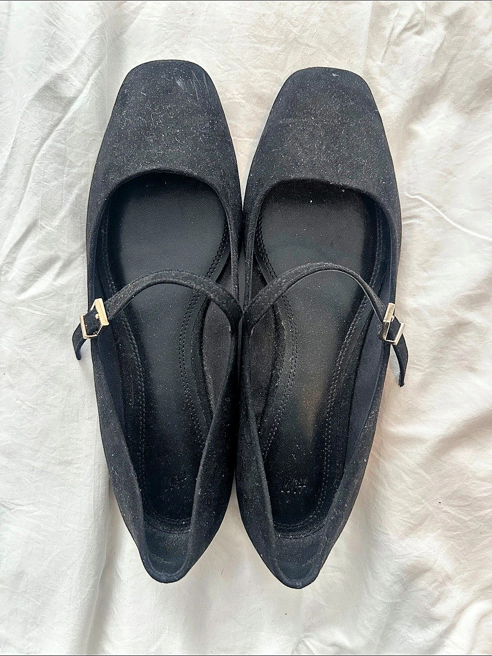 H&M Mary Jane Flats Black Buckle Flats US 8.5